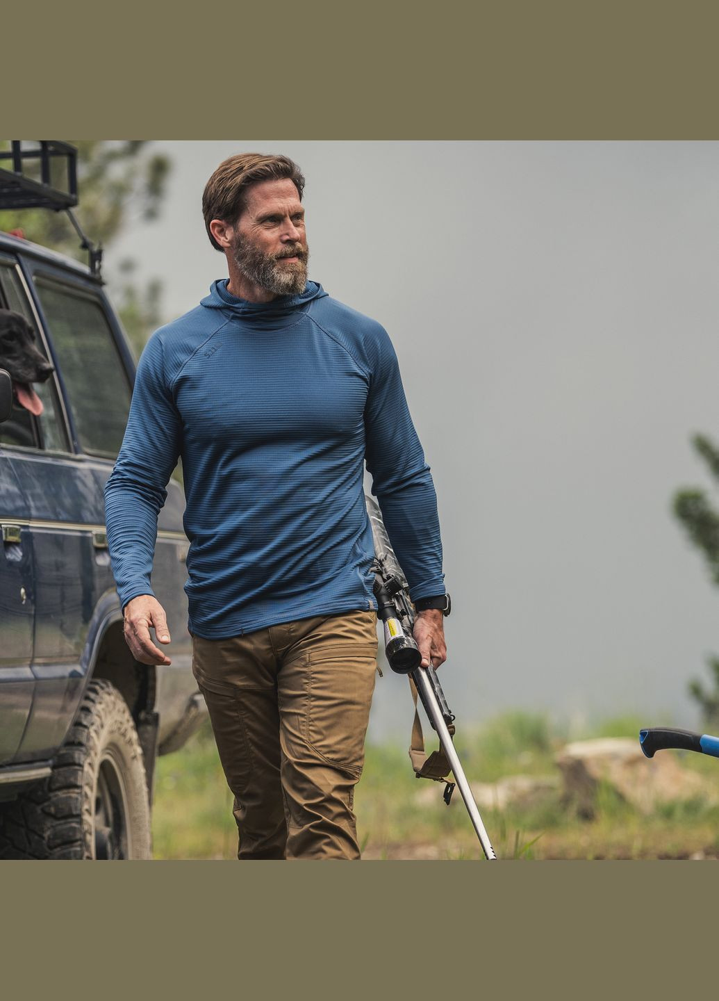 Термореглан Stratos Long Sleeve Hoodie Major Brown 5.11 Tactical (315822880)