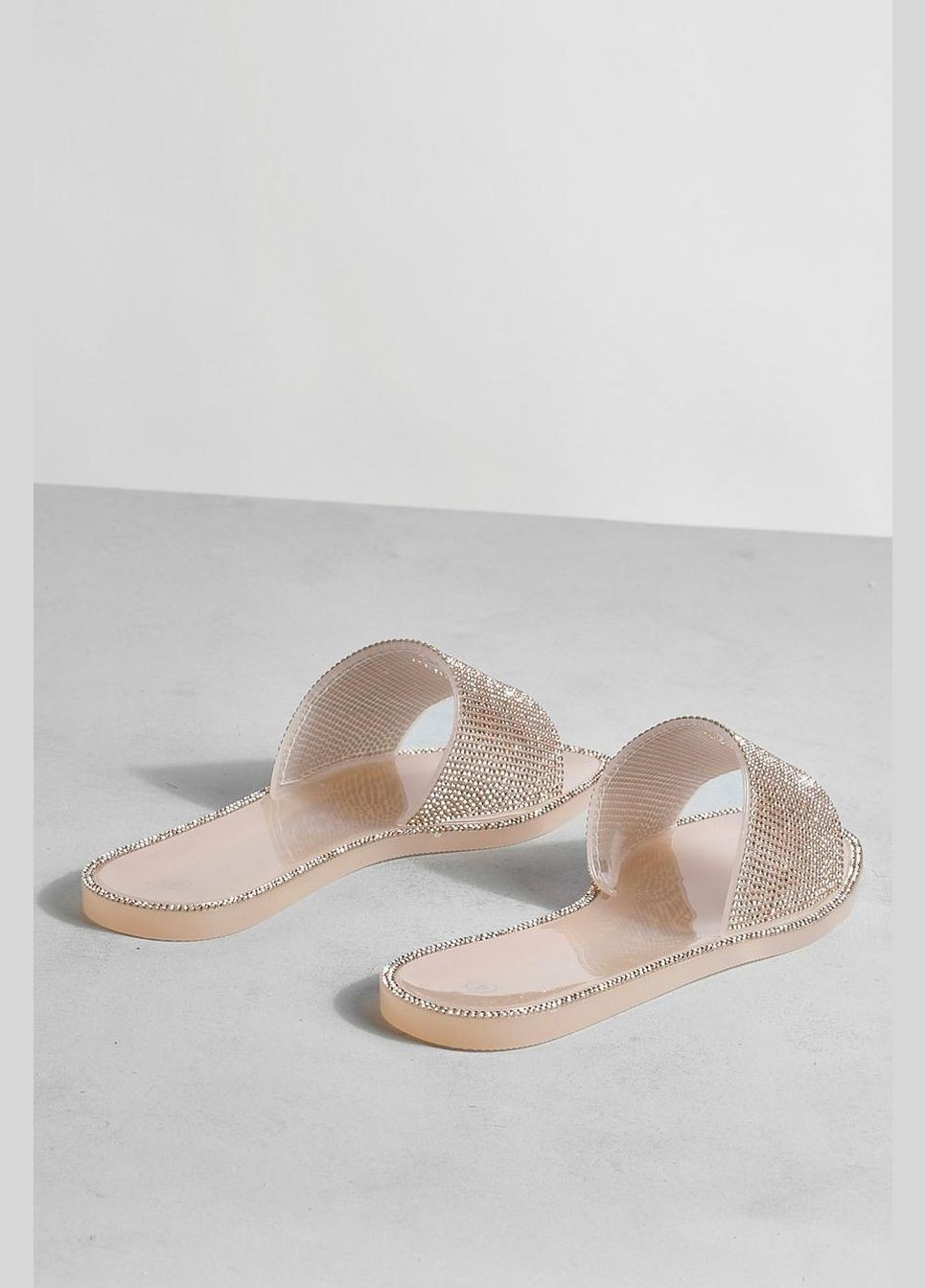 Розовые шлёпанцы Boohoo