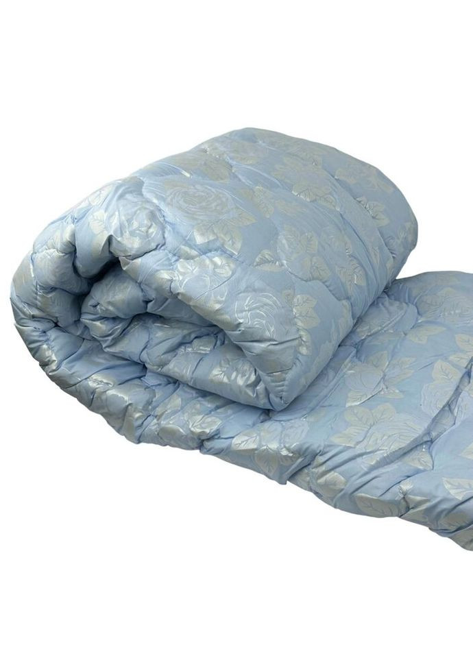 Ковдра двоспальна закрита Квітка 20363 175х215 см блакитна Arda (335585868)
