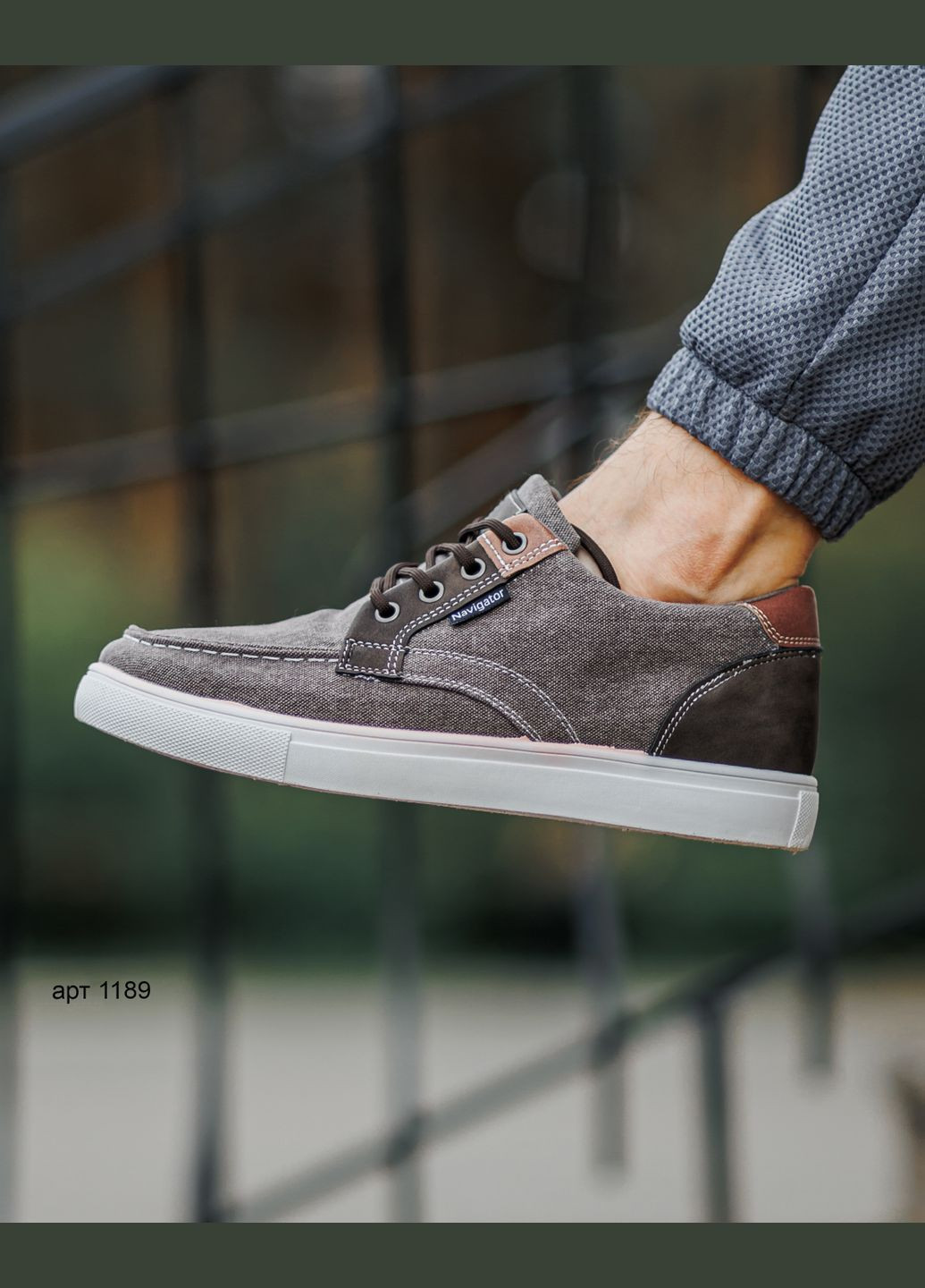 Темно-сірі кеди чоловічі casual step dark grey No Brand