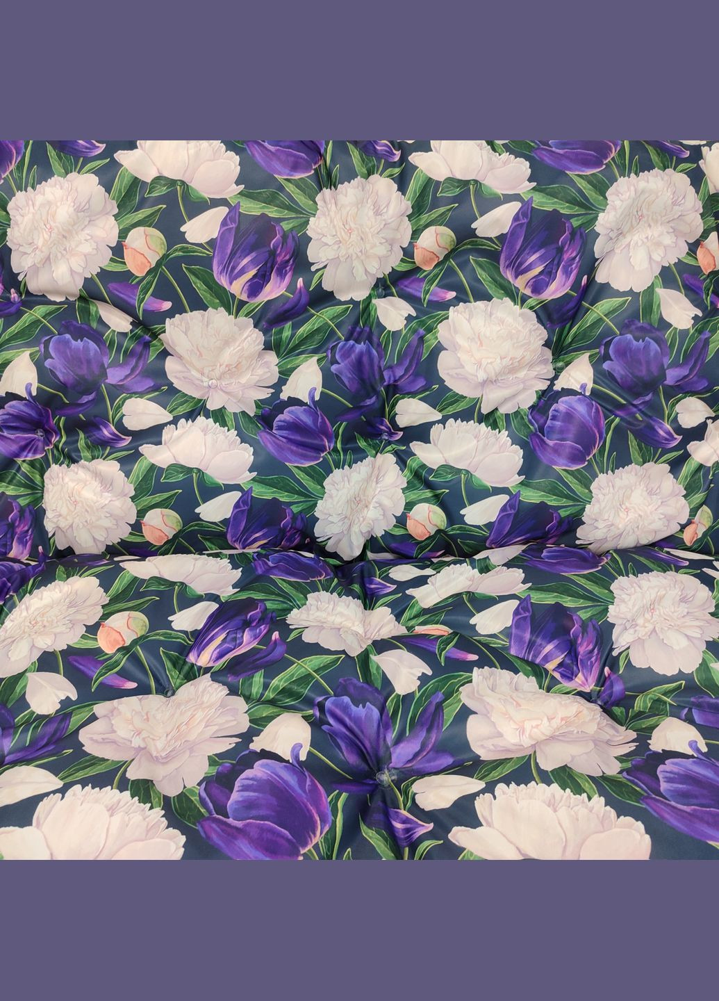 Матрац для гойдалки водовідштовхуючий PEONIES 170x110x8 стьобаний eGarden (298576221)