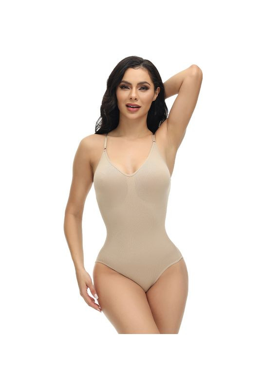 Коригувальна стягуюча білизна боді бежевий No Brand (315152845)