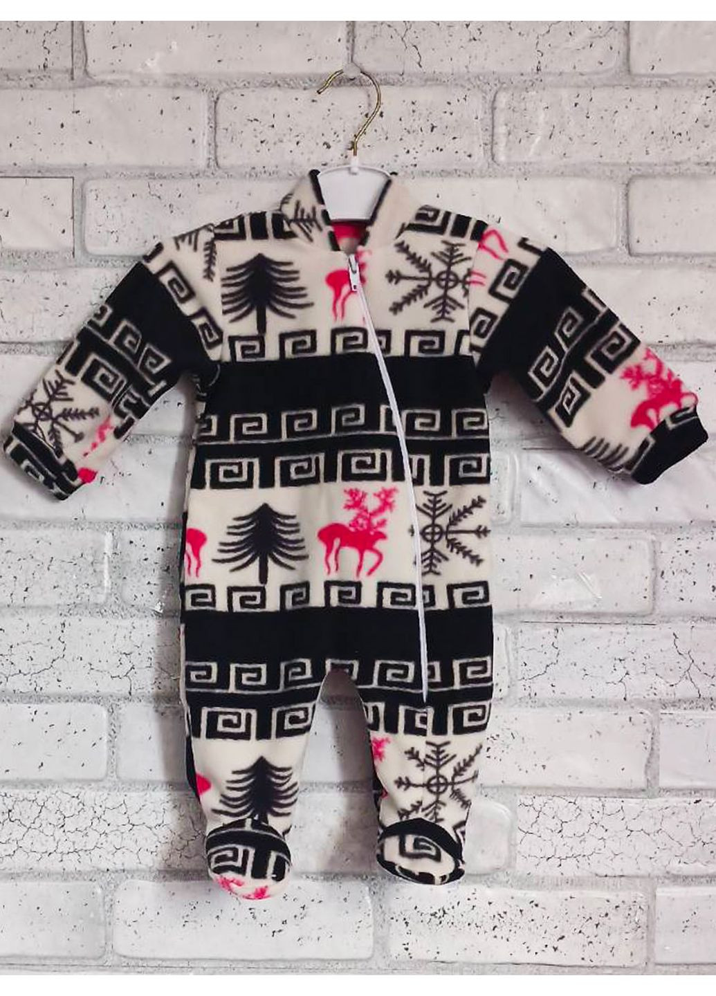 Теплий дитячий чоловічок для новонароджених на блискавці No Brand (356515676)