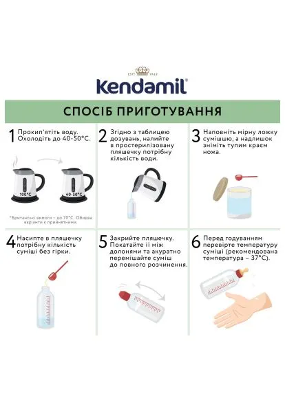 Дитяча суміш Goat 1 на козячому молоці 0-6 місяців 800 г (92000098) Kendamil Goat 1 на козячому молоці 0-6 місяців 800 г (402655597)