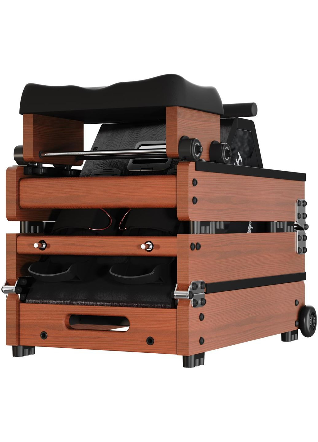 Водный гребной тренажер с системой тройной сборки WR20 (RMWR20F) цвет красный дуб KingSmith (371631747)