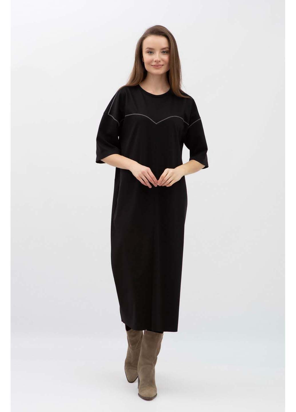 Черное повседневный платье Lesia