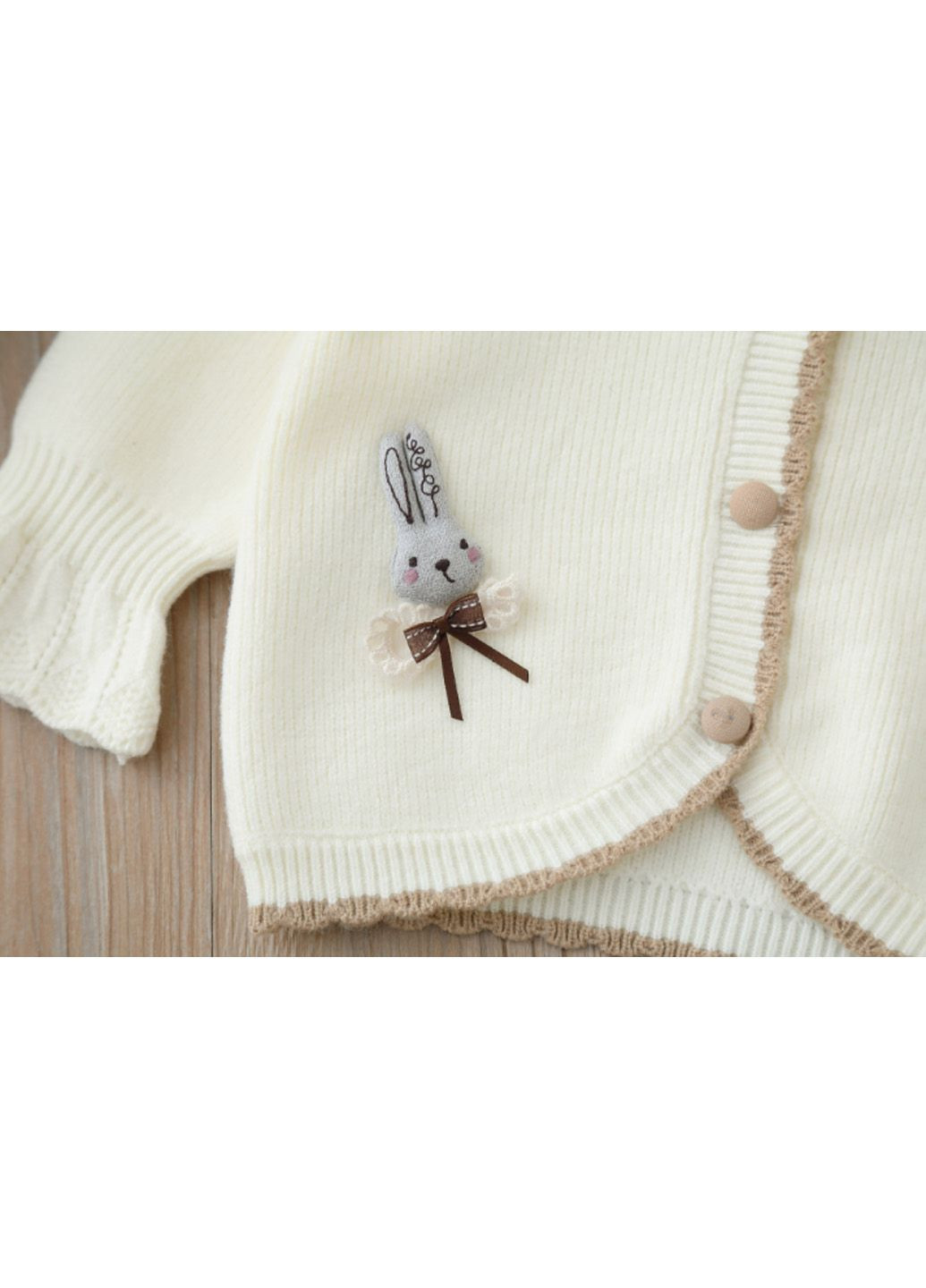 Бежевый зимний костюм кардиган штаны No Brand