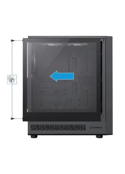 Корпус Storm 2 AB,, без БЖ, Midi Tower, ATX / Micro ATX / Mini-ITX, 1xType-C / 1xUSB 3.0 / 1xUSB 2.0, макс. CPU - 155 мм / VGA GameMax (395339222)
