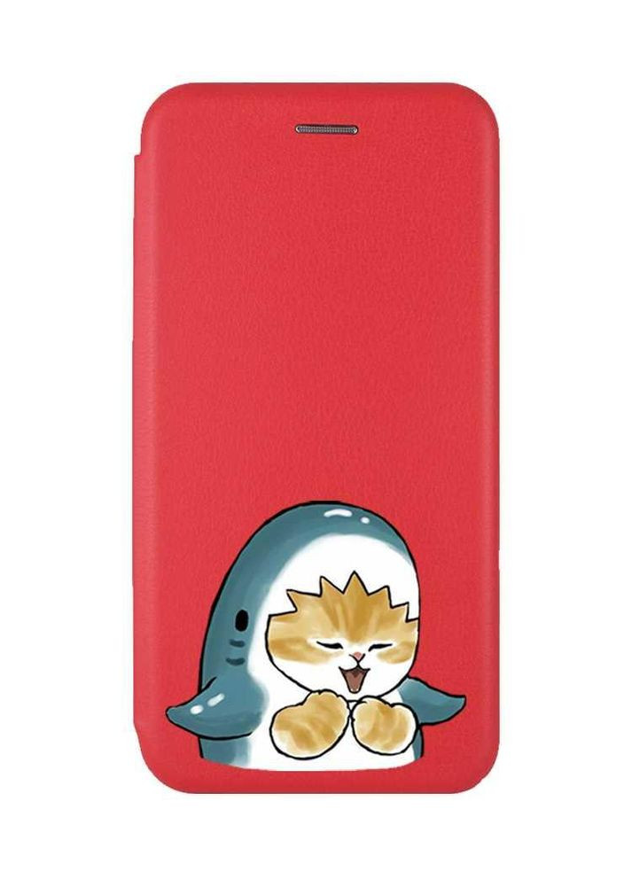 Чехол-книжка с рисунком для Xiaomi Redmi 12C:: Котёнок Акула (принт 376) G-Case (360709424)