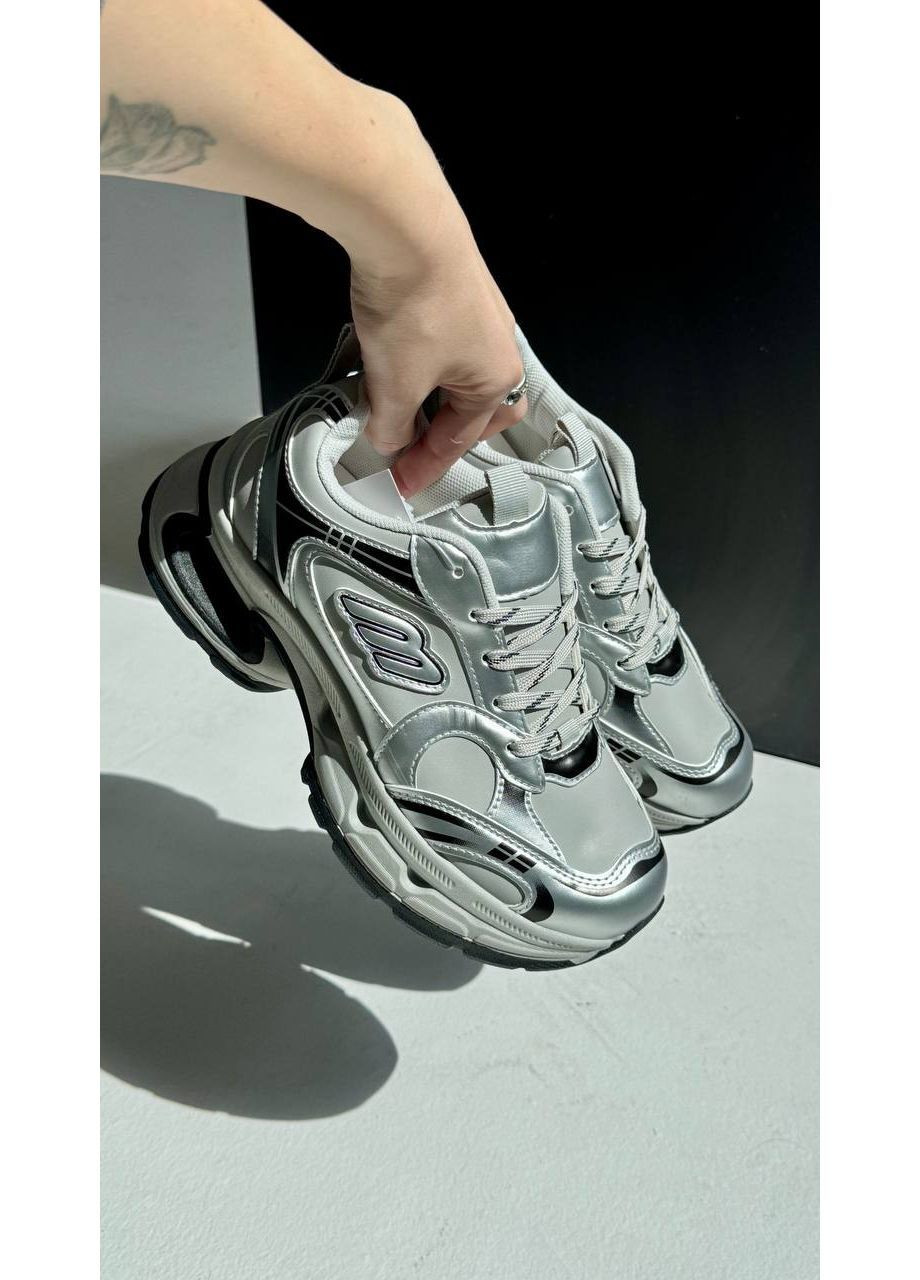 Стильные кроссовки Helen серебристые всесезоны (368544200)