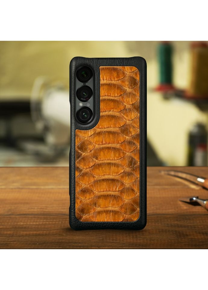 Накладка ExBacker Python Scales для Sony Xperia 1 VII Коричневий (79954) Stenk (362376425)