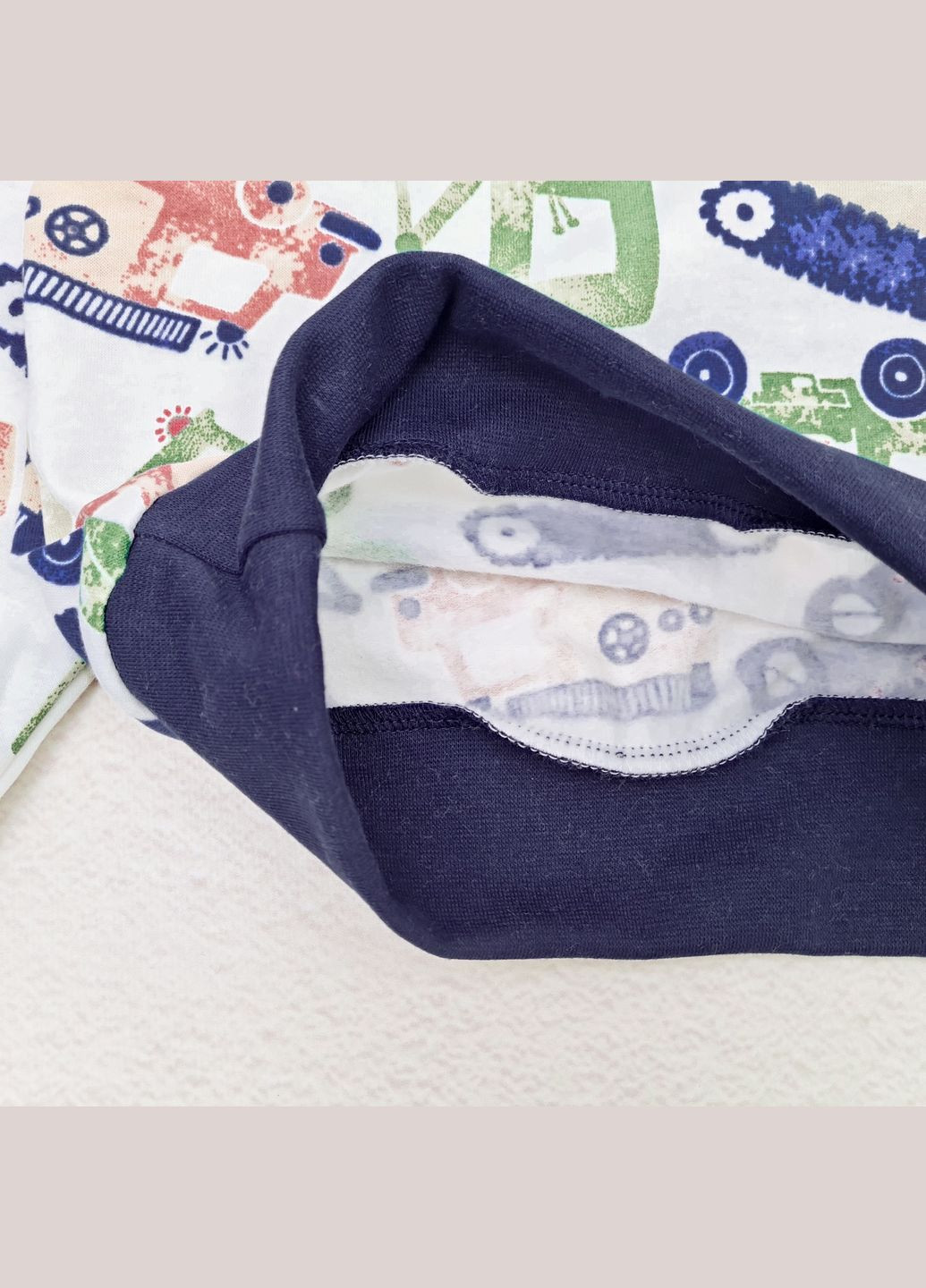 Комбинированная всесезон пижама dexter`s для сна футер construction machines темно-синий;молочный dexter's