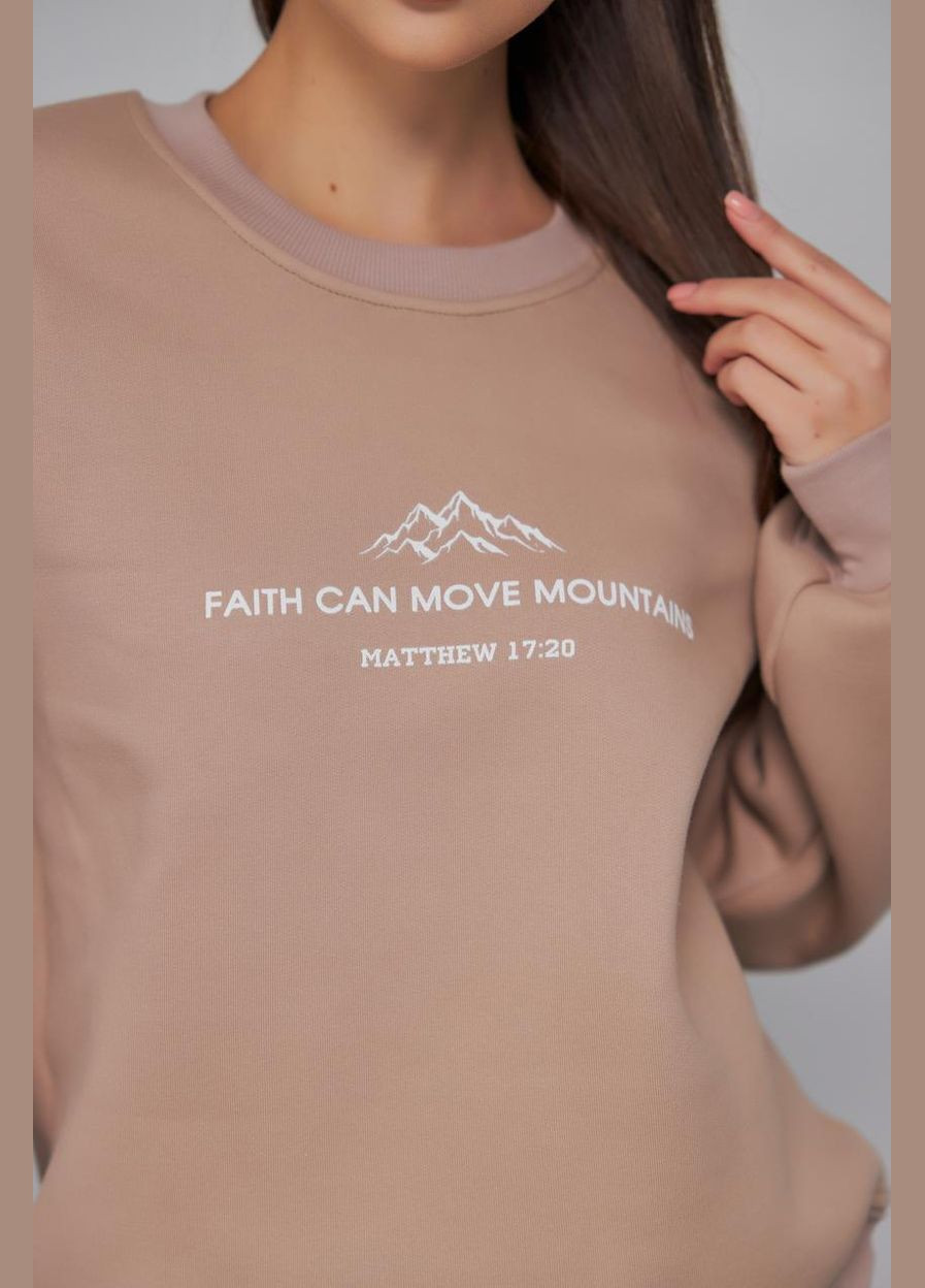 Бежевий світшот жіночий начос mountains, (м132.4/2) UMON (330767093)