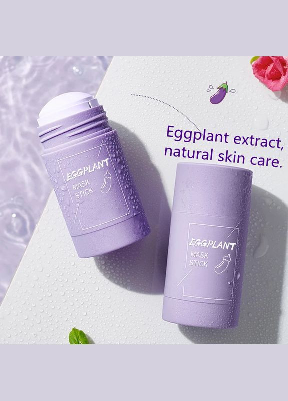 Маска стик для глибокого очищення та звуження пор обличчя з органічною глиною 40 г No Brand O'CHEAL EGGPLANT Stick Mask (308390411)