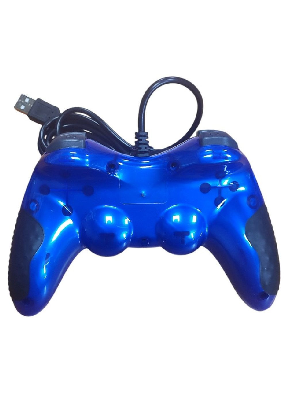 Джойстик приставка контролер геймпад дротовий USB 2.0 для комп'ютера з вібрацією (478041-Prob) Синій Unbranded (302131881)