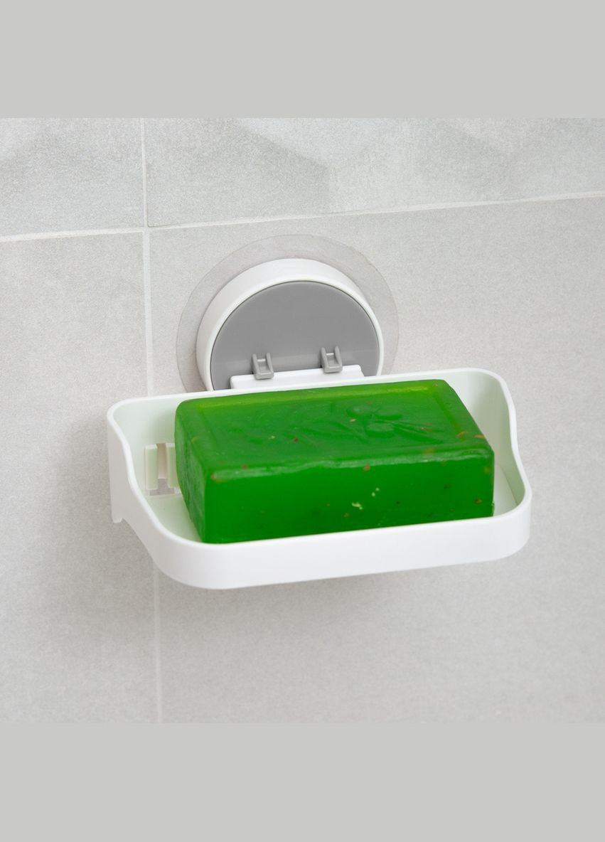 Мыльница MVM BP-4 клеящаяся пластиковая Белая (BP-4 WHITE) МВМ (365280823)