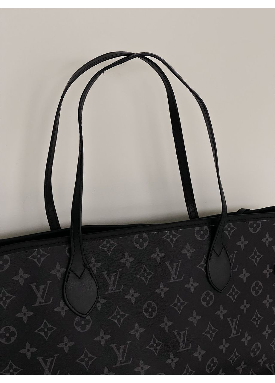 Сумка жіночаNeverfull чорний класичний шопер No Brand (369935143)