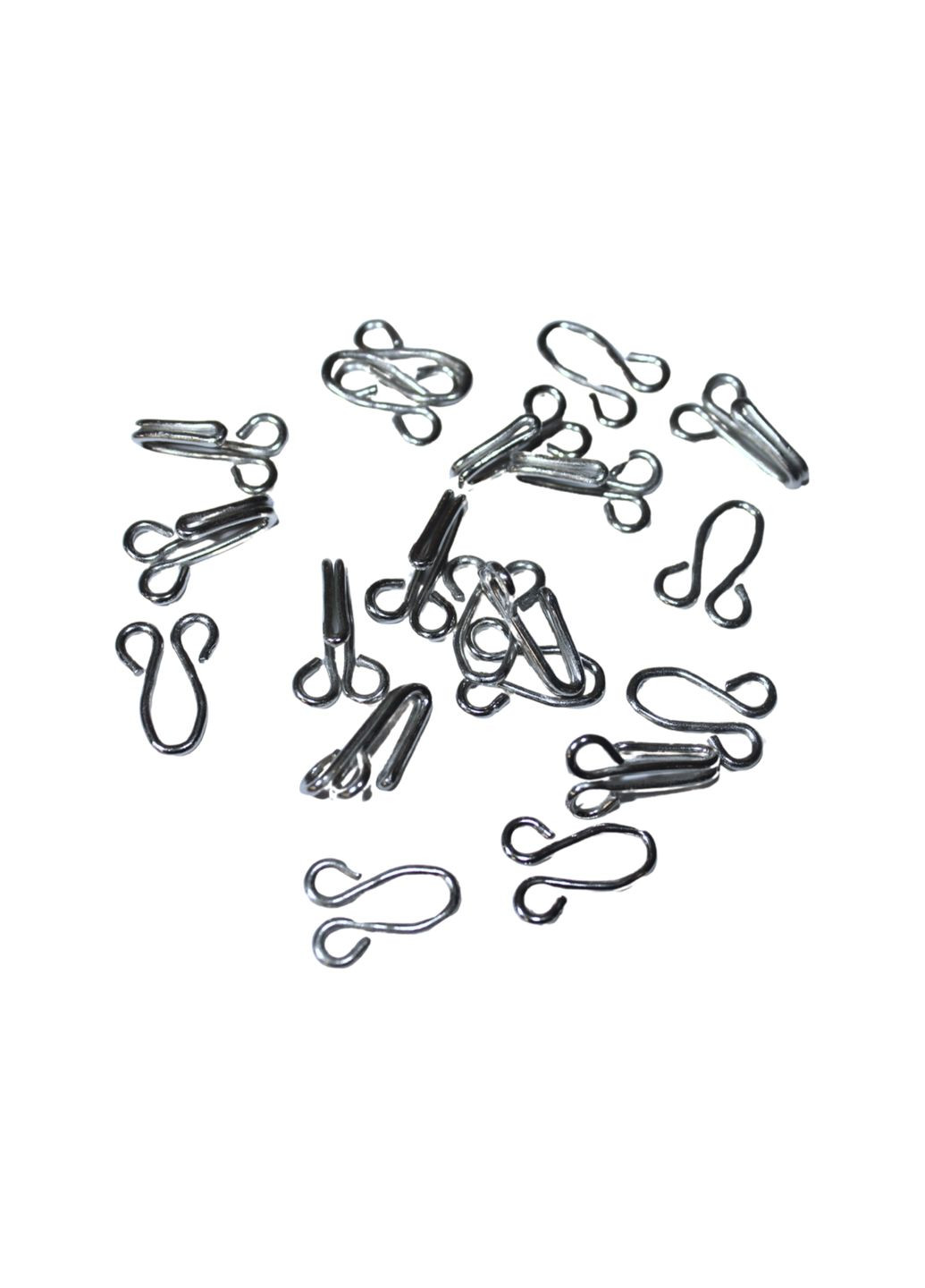 Крючки пришивные серебристые №10/32мм/220пар FROM FACTORY KRX (339105009)