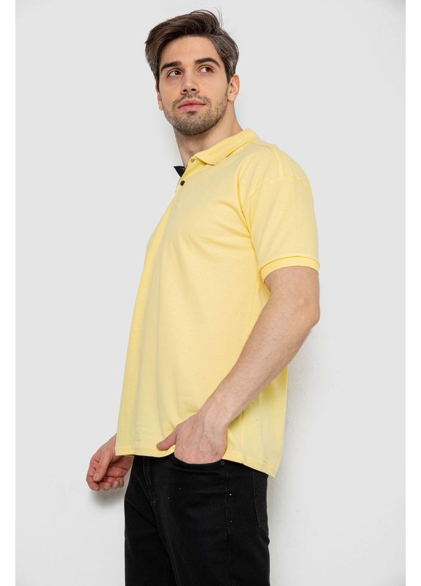 Желтая поло мужское однотонное, 244r2123 Ager