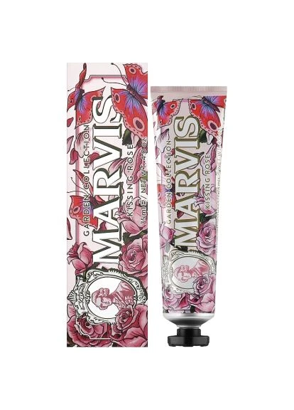 Зубна паста Garden Collection Поцілунок троянди 75 мл (8004395112807) Marvis Garden Collection Поцілунок троянди 75 мл (389995614)
