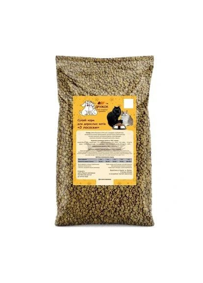 Корм для котів зі смаком риби 10 кг Дружок (370661787)