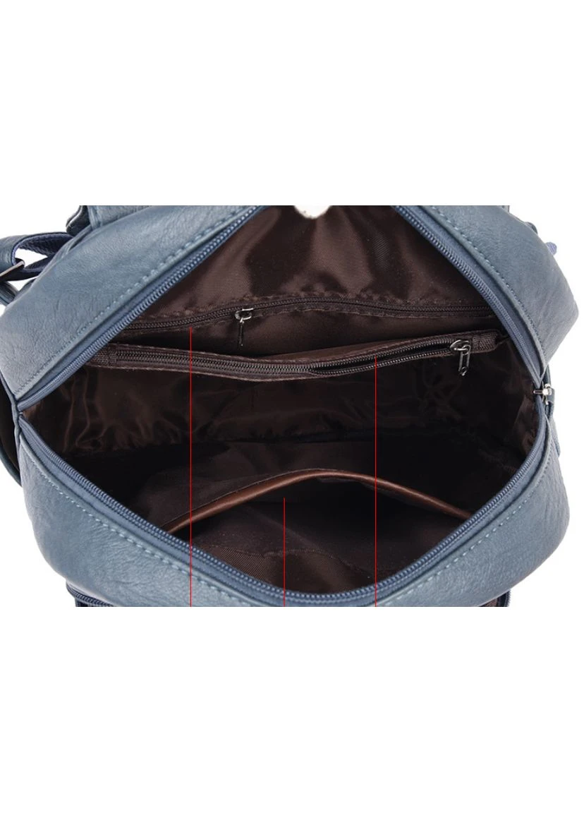 Рюкзак для прогулок из экокожи (KS_1772Ч) No Brand (383876042)