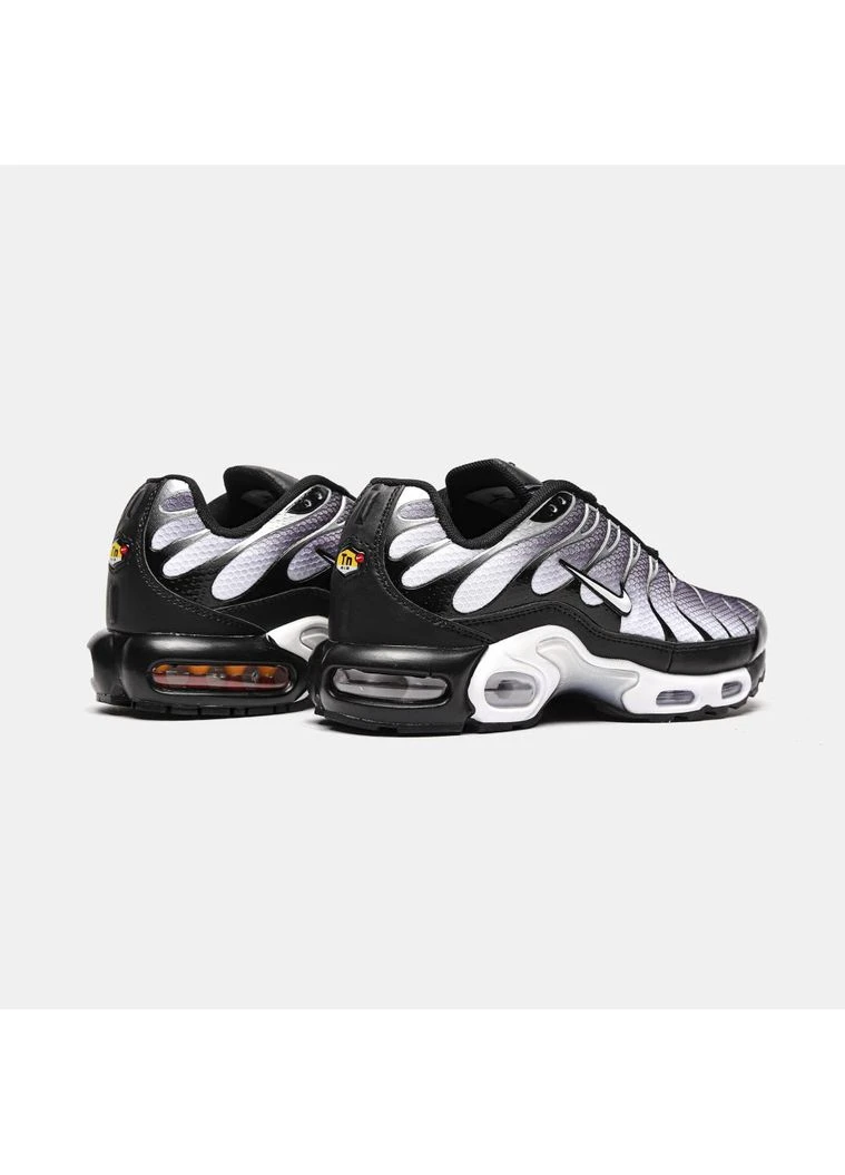 Белые летние кроссовки nike air max plus black silver white найк аир макс плюс No Brand