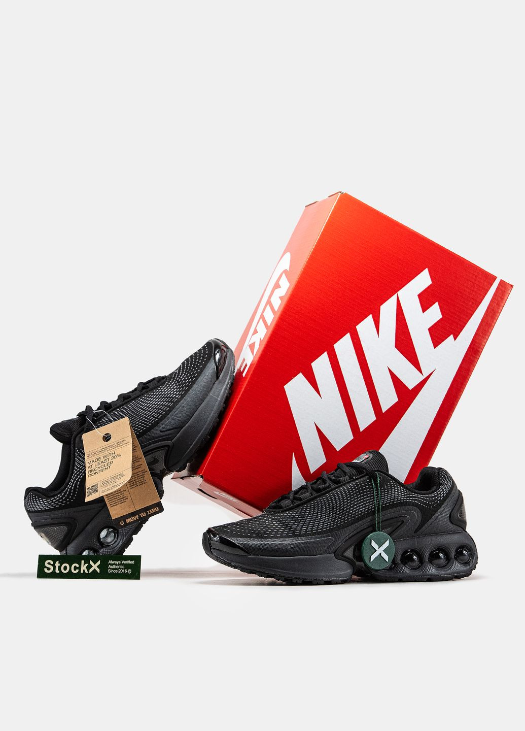 Кроссовки женские и мужские Nike Air Max DN black | Найк Аир Макс ДН черные No Brand чёрные демисезоны (315483045)