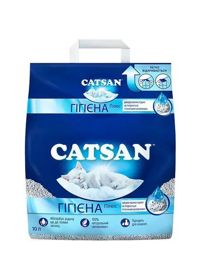 Наповнювач,, 10л, супер білий, комкується Catsan (350354885)