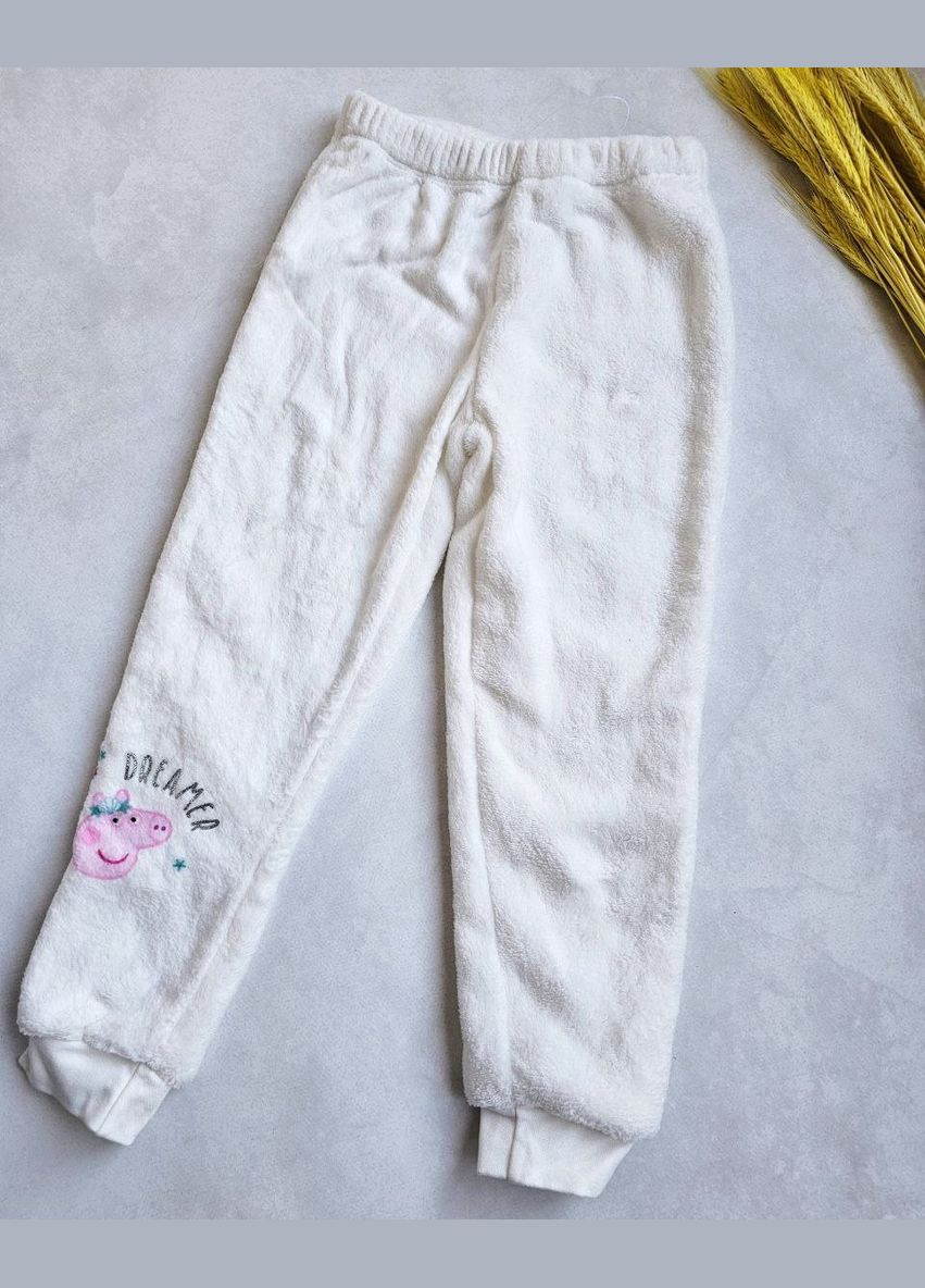 Біла зимня дитяча тепла флісова піжама для дівчинки Lupilu Піжама