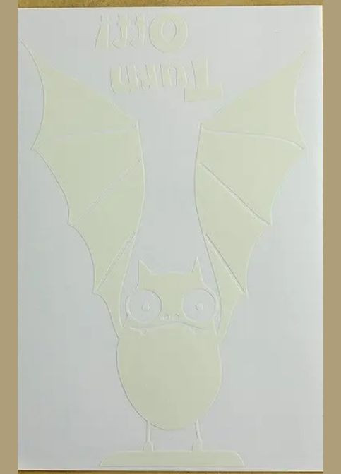 Стикеры на Хэллоуин Летучая мышь 8 на 6 см голубой Jannet (302654360)