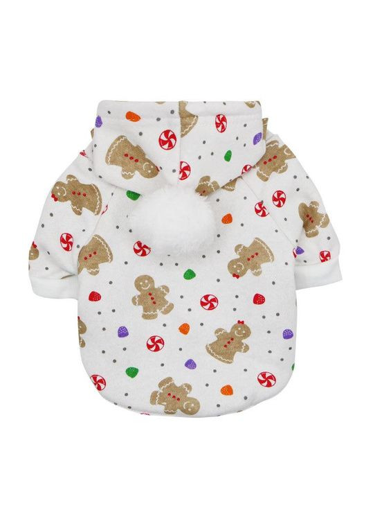 Новорічне худі для собак Pet Style "Олень" Біле L No Brand - (323235674)