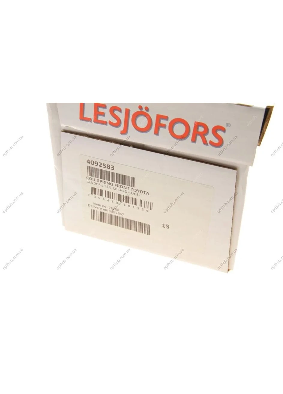 Пружина підв. передн. TOYOTA (вир-во ) 4092583 Lesjofors (366122723)