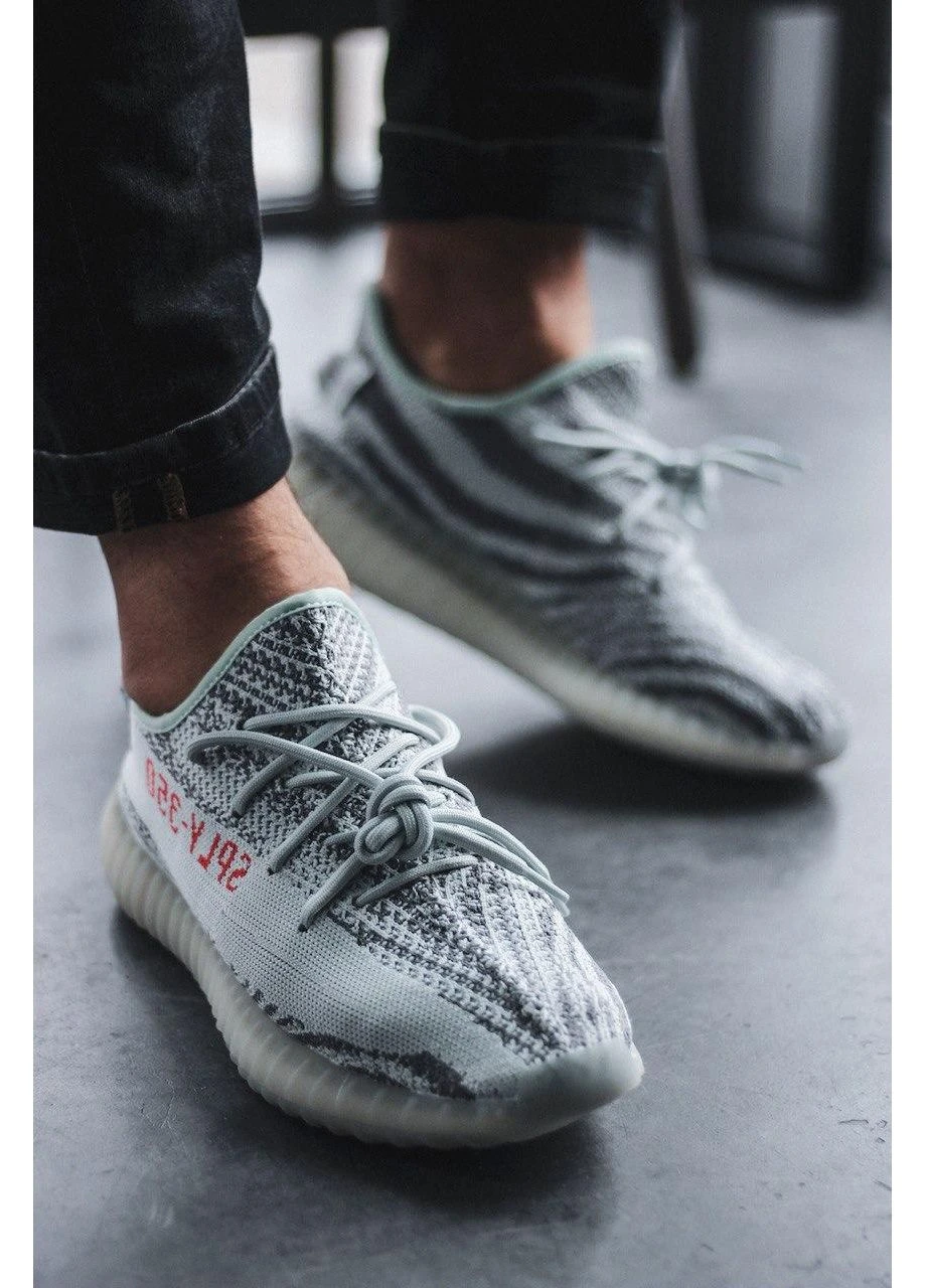 Синие демисезонные кроссовки мужские adidas yeezy boost 350 v2 blue tint адидас изи буст синие No Brand