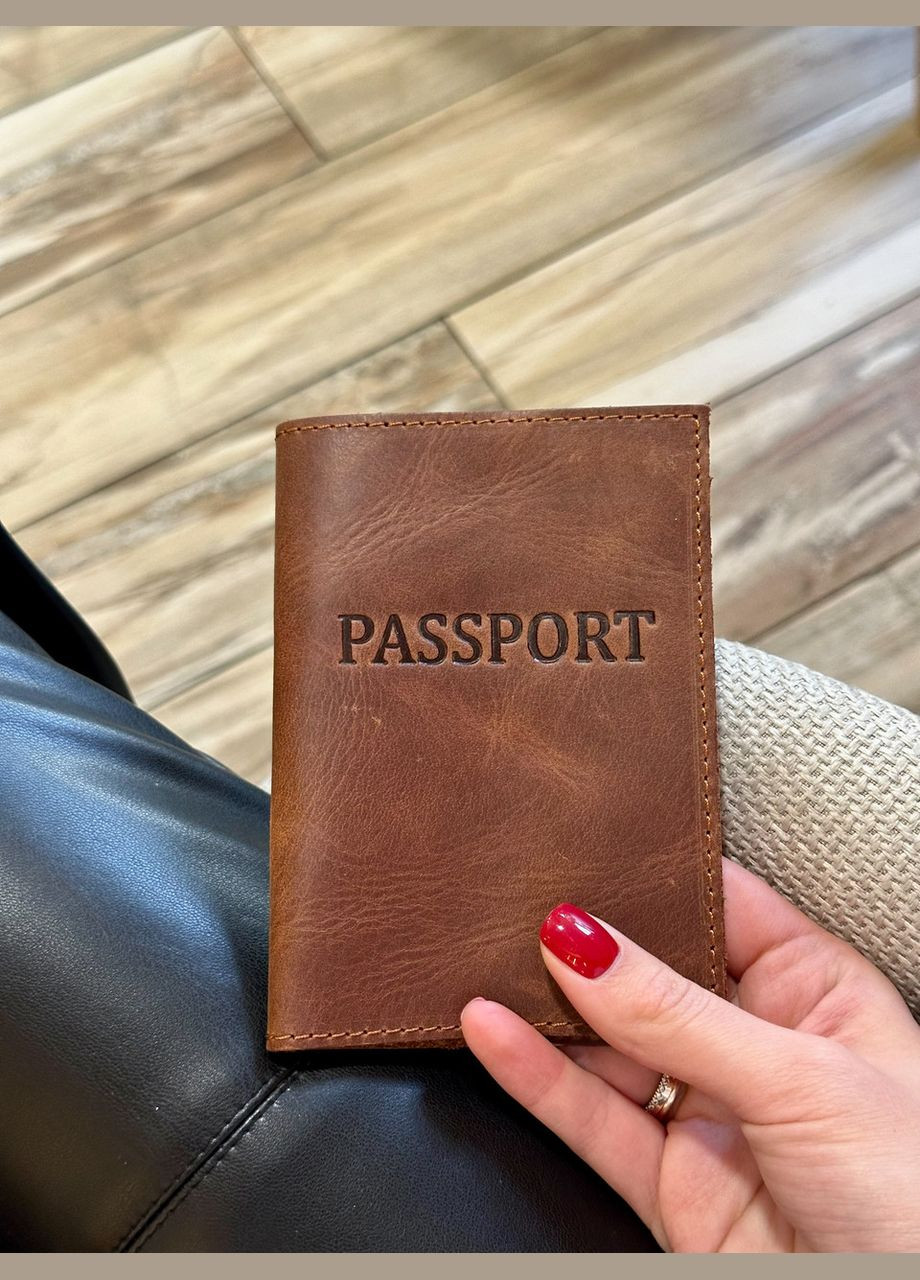 Шкіряна обкладинка для паспорта з написом 1940 No Brand (359380800)