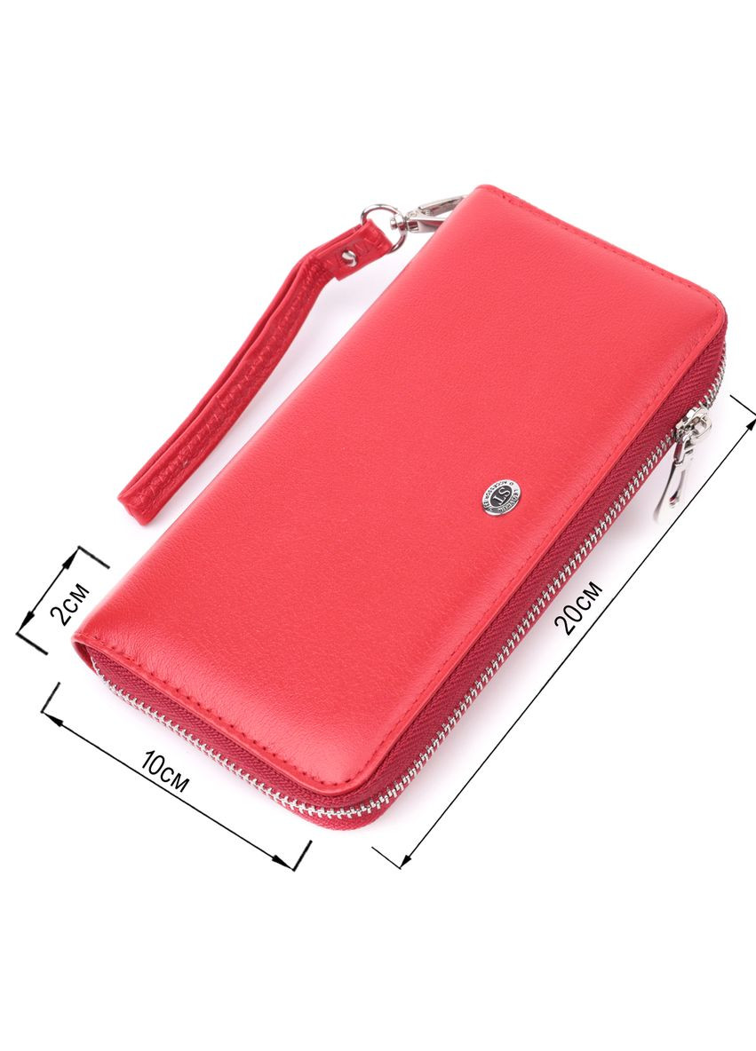 Стильний гаманець-клатч для жінок на одне відділення з натуральної шкіри 22561 st leather (331907522)