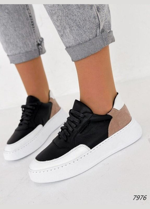 Шкіряні жіночі кросівки кеди, шкіряні кросівки Viscala Tissa комбіновані демісезони (316212999)