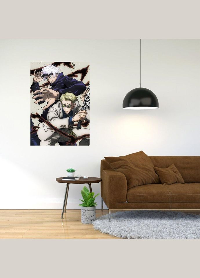 Плакат- с принтом Магическая битва-Jujutsu Kaisen A2 A1 Кавун постер (316210662)