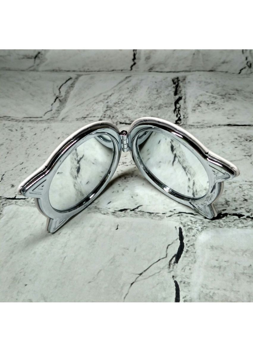 Дзеркало кишенькове косметичне Котик 7,5х6,5 см No Brand (370866765)