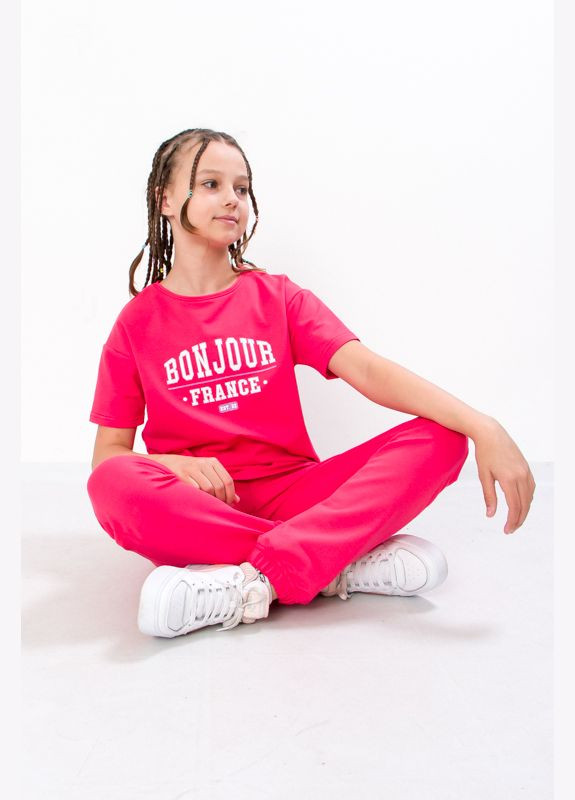 Рожевий літній костюм для дівчинки (p-10273) Носи своє