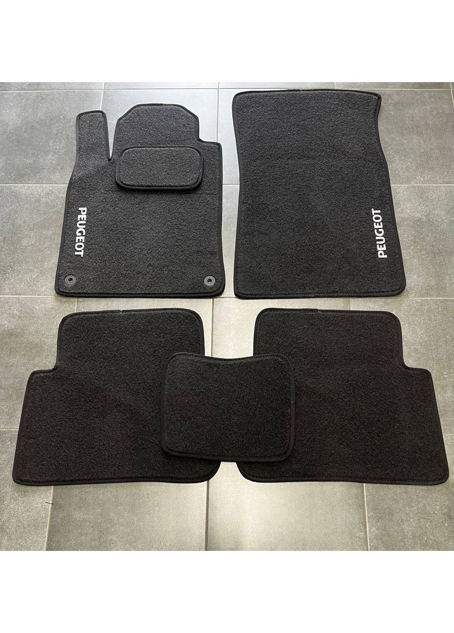 Ворсовые коврики в салон для Пежо / Peugeot (2004-2006) Beltex 407 (360616061)