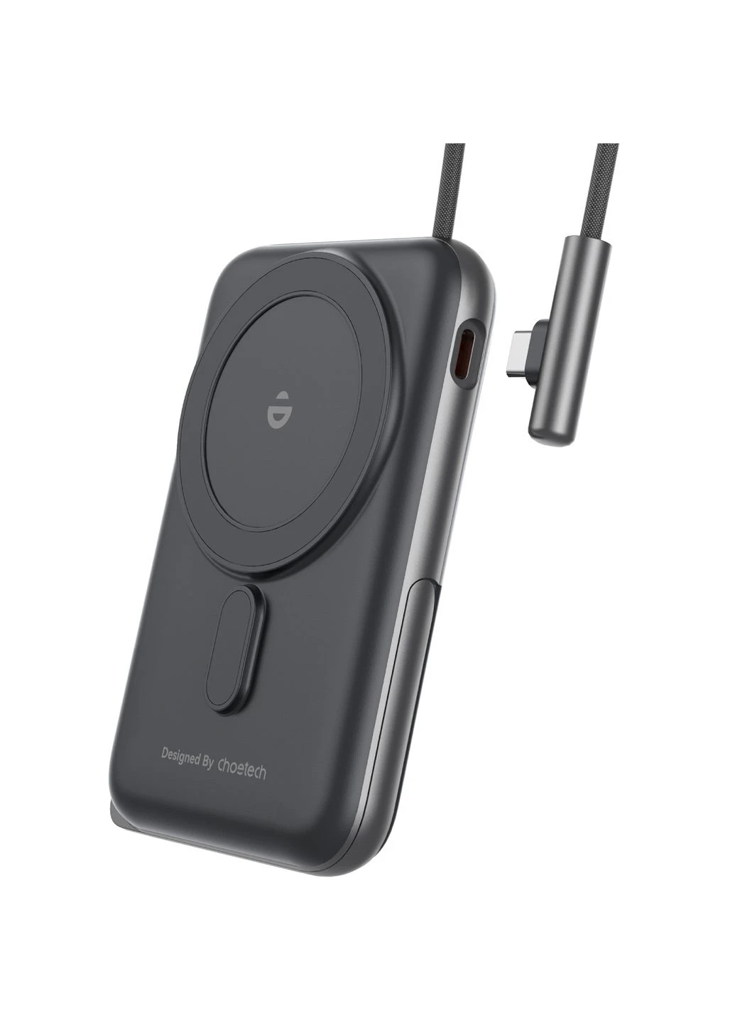 УМБ Magnetic Wireless 10000mAh 20W PD USB-C In/Out,Qi-15W,встроенный кабель Black CHOETECH (401899369)
