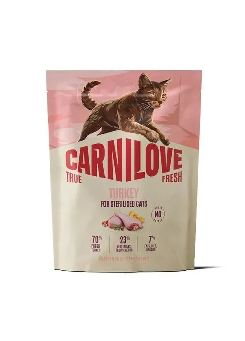 Корм сухой True Fresh Turkey Sterilised для стерилизованных кошек, индейка 400 г Carnilove (396258075)