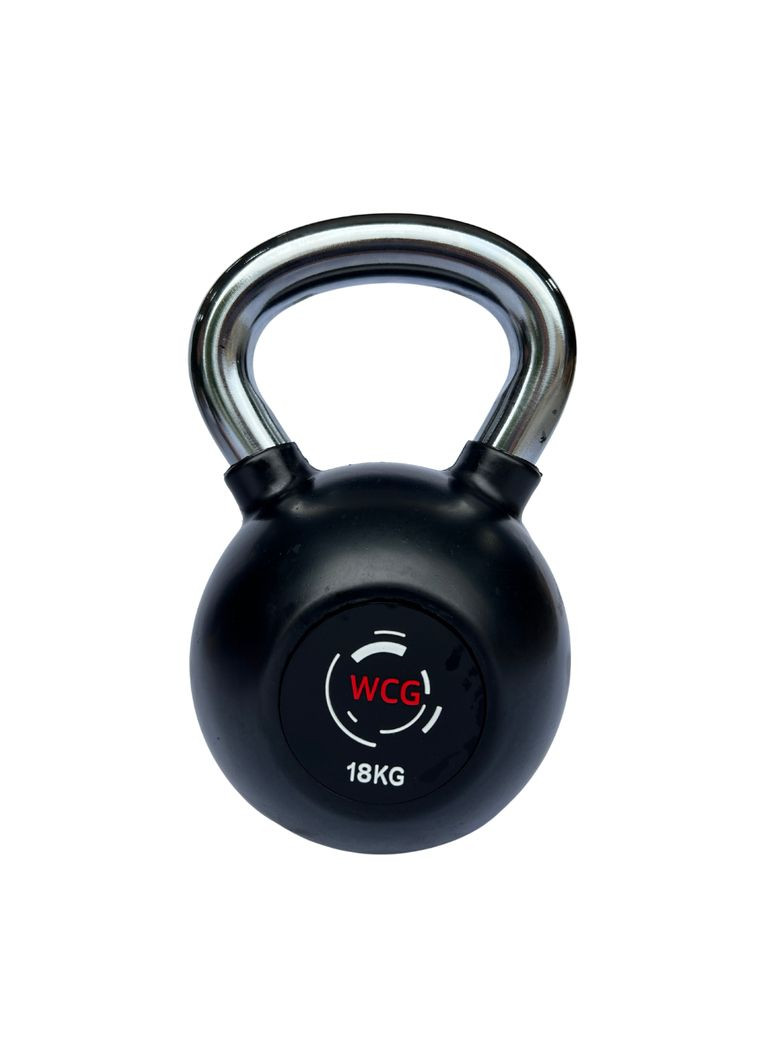 Гиря обрезиненная с хромированной ручкой 18 КГ WCG (346531618)