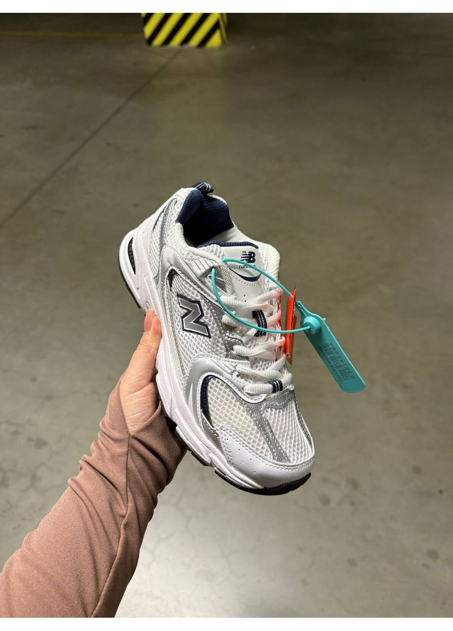 Білі Осінні кросівки чоловічі new balance 530 white blue нью беланс 530 No Brand