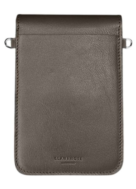 Сумка клатч через плечо женская из натуральной кожи для телефона и для документов маленькая Темно-бежевый 38292 BlankNote (355245407)