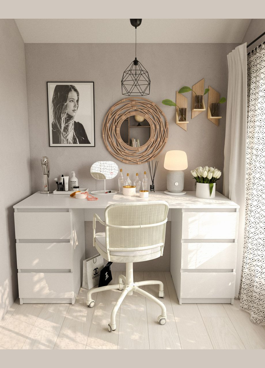 Стол письменный с 2 тумбами Ш1580*В758*Г600 Sanro (312516681)