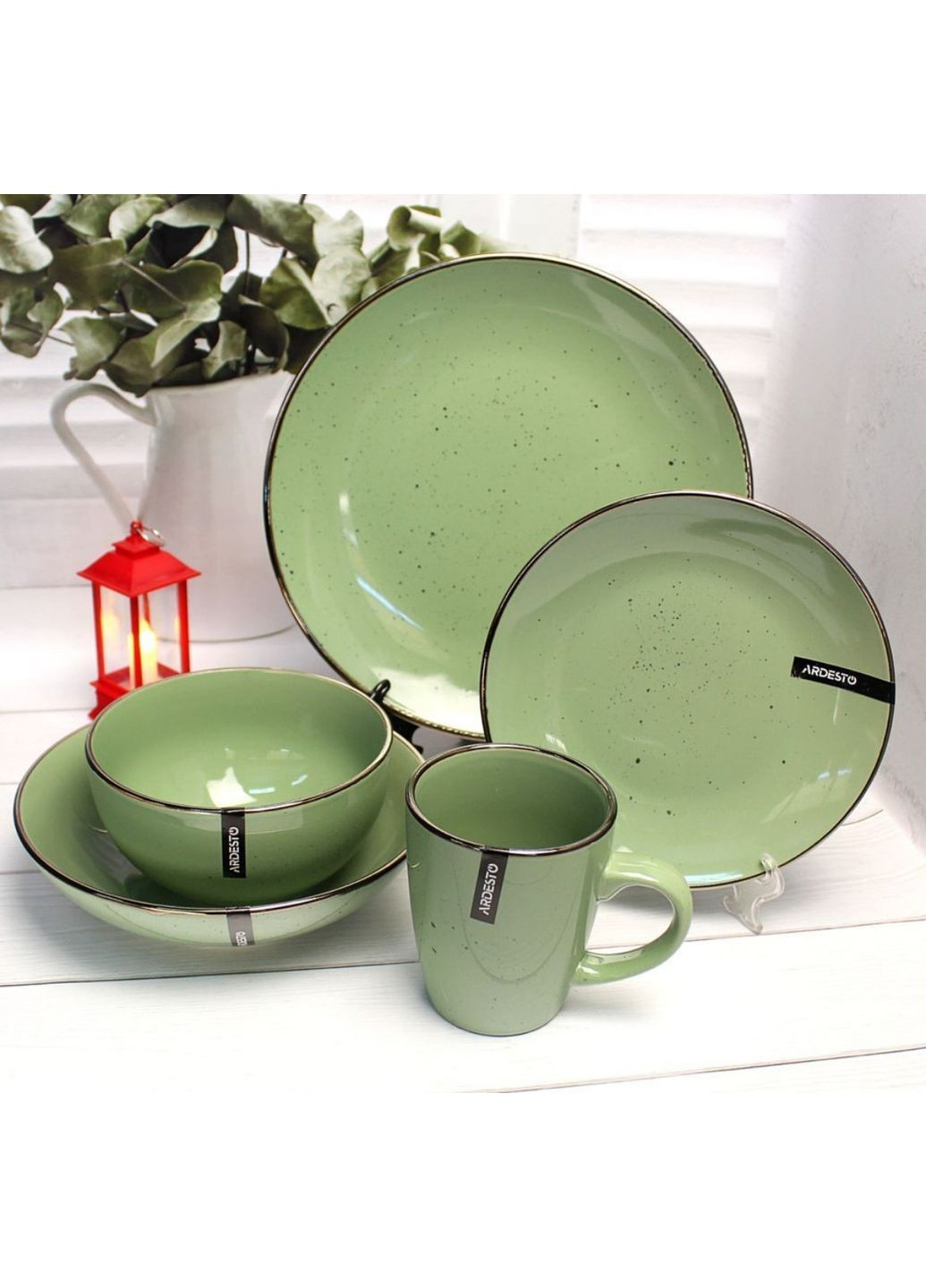 Сервиз Bagheria 20 предметов зеленый Pastel green Ardesto (351584797)