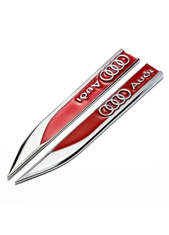 Емблема крила 2шт 148×18мм червоні (метал) Audi (369611833)