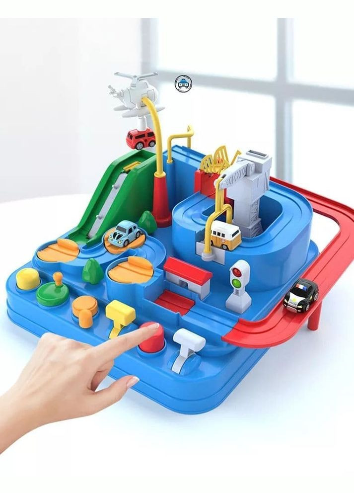 Дитячий ігровий паркінг JP588-7, 6 кнопок і 4 машинки Fun Game (327217742)